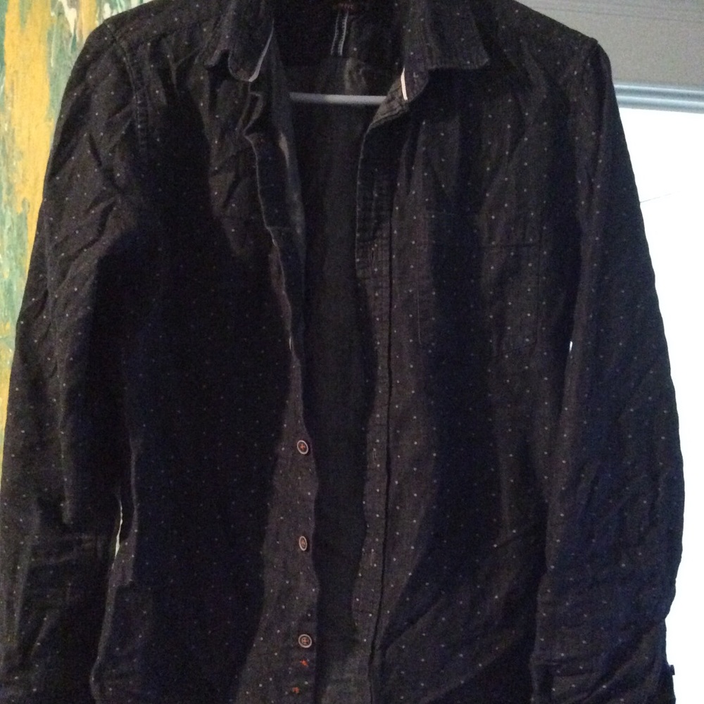 Black and Blue Dress Shirt